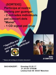 flyer concert Manel